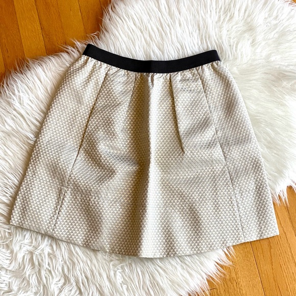 Gold Ganni Anthropologie Brocade Mini Skirt - Picture 9 of 16